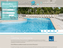 Tablet Screenshot of camping-lacailletiere.com